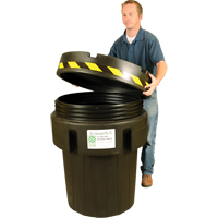 Ultra-Recycled Overpack&reg; Salvage Drum, 95 gal., Stationary Les Fournitures Industrielles Méga