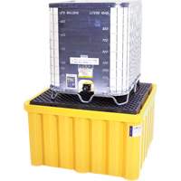 Ultra-IBC Spill Pallet&reg; with Drain, 400 US gal. Spill Capacity, 58.75" x 58.75" x 33" Les Fournitures Industrielles Méga