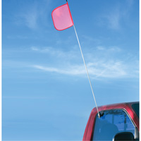 Tiges de s&eacute;curit&eacute; pour travaux l&eacute;gers Safety Whip, Fixation Fen&ecirc;tre, Hauteur 5', Orange Les Fournitures Industrielles Méga
