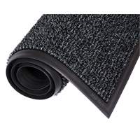 Astro-Plus Mat, Polyethylene, Scraper Type, Textured Pattern, 3-3/10' x 4', Charcoal Les Fournitures Industrielles Méga