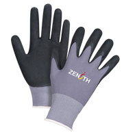 ZX-1 Premium Touchscreen Compatible Gloves, 8/Medium, Nitrile/Foam Nitrile Coating, 15 Gauge, Nylon Shell Les Fournitures Industrielles Méga