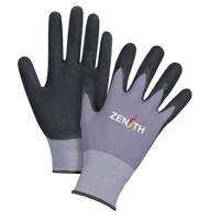 Gants ZX-1 de premi&egrave;re qualit&eacute; compatibles avec les &eacute;crans tactiles, 10/T-Grand, R&ecirc;vetement Nitrile/Mousse de nitrile, Calibre 15, Enveloppe en Nylon Les Fournitures Industrielles Méga