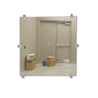 Flat Mirror, 18" H x 30" W, Unframed Les Fournitures Industrielles Méga