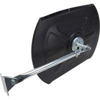 Roundtangular Convex Mirror with Telescopic Arm, 12" H x 18" W, Indoor/Outdoor Les Fournitures Industrielles Méga