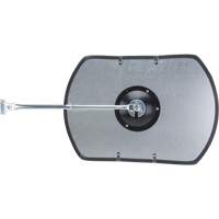Roundtangular Convex Mirror with Telescopic Arm, 12" H x 18" W, Indoor/Outdoor Les Fournitures Industrielles Méga