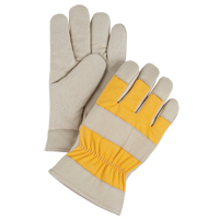 Gants de travail doubl&eacute;s pour l'hiver de premi&egrave;re qualit&eacute;, Grand, Paume en Cuir fleur de porc, Doublure en Molleton de mousse Les Fournitures Industrielles Méga