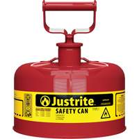 Bidons s&eacute;curitaires, Type I, Acier, 1 gal. US, Rouge, Homologu&eacute; FM/List&eacute; UL/ULC Les Fournitures Industrielles Méga