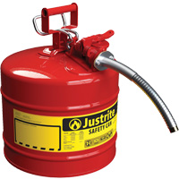 Bidons s&eacute;curitaires AccuFlow, Type II, Acier, 5 gal. US, Rouge, Homologu&eacute; FM/List&eacute; UL/ULC Les Fournitures Industrielles Méga