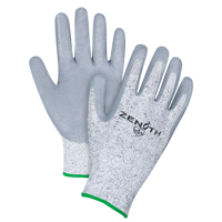 Gants &eacute;lastiques sans coutures r&eacute;sistants &agrave; la coupe, Taille Moyen/8, Calibre 13, Rev&ecirc;tement Nitrile, Enveloppe en PEHP, ANSI/ISEA 105 niveau 2/EN 388 niveau 3 Les Fournitures Industrielles Méga