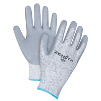 Gants &eacute;lastiques sans coutures r&eacute;sistants &agrave; la coupe, Taille T-Grand/10, Calibre 13, Rev&ecirc;tement Nitrile, Enveloppe en PEHP, ANSI/ISEA 105 niveau 2/EN 388 niveau 3 Les Fournitures Industrielles Méga