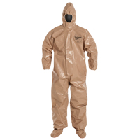 Tychem&reg; 5000 Protective Hooded Coveralls, Small, Brown Les Fournitures Industrielles Méga