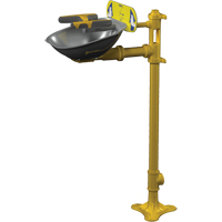 Postes de douche oculaire/faciale Halo, Installation Socle, Bol Acier inoxydable Les Fournitures Industrielles Méga