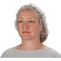Bonnets bouffants non tiss&eacute;s, Polypropyl&egrave;ne, 21"/Grand, Blanc Les Fournitures Industrielles Méga