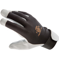 Gants antivibrations Air Glove, Taille Moyen, Paume Cuir perl&eacute; Les Fournitures Industrielles Méga