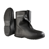 10" Black Overboots, PVC, Snap Closure, Fits Men's 6 - 7 Les Fournitures Industrielles Méga