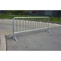 Barri&egrave;re portative, Emboîtables, 102" lo x 40" h, Argent Les Fournitures Industrielles Méga