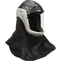 Assemblage de casque Versaflo avec visi&egrave;re de premi&egrave;re qualit&eacute; et enveloppe r&eacute;sistante aux flammes, Universel, Casque rigide, Bavette Simple Les Fournitures Industrielles Méga