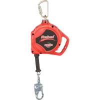 Rebel Self Retracting Lifeline, 33', Galvanized Steel, Swivel Les Fournitures Industrielles Méga