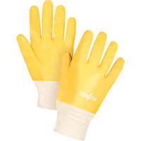 Rough-Finish Chemical-Resistant Gloves, Size 9, 10" L, PVC, Interlock Inner Lining, 47-mil Les Fournitures Industrielles Méga