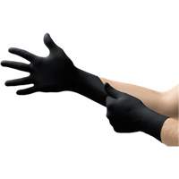 Gants d'examen MidKnight, T-Grand, Nitrile, 4,7 mils, Sans poudre, Noir, Classe 2 Les Fournitures Industrielles Méga
