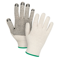 Lightweight Dotted String Knit Gloves, Poly/Cotton, Single Sided, 7 Gauge, Medium Les Fournitures Industrielles Méga