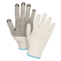 Lightweight Dotted String Knit Gloves, Poly/Cotton, Single Sided, 7 Gauge, X-Large Les Fournitures Industrielles Méga