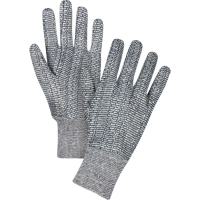 Jersey Gloves, Large, Salt & Pepper, Unlined, Knit Wrist Les Fournitures Industrielles Méga
