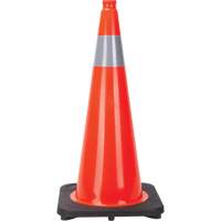 Traffic Cone, 28", Orange, 4" Reflective Collar(s) Les Fournitures Industrielles Méga