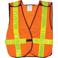 Veste de s&eacute;curit&eacute; d'usage standard, Orange haute visibilit&eacute;, Moyen, Polyester Les Fournitures Industrielles Méga