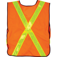 Veste de s&eacute;curit&eacute; d'usage standard, Orange haute visibilit&eacute;, Moyen, Polyester Les Fournitures Industrielles Méga