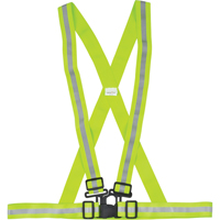 Harnais de s&eacute;curit&eacute; d'usage standard, Jaune lime haute visibilit&eacute;, Couleur r&eacute;fl&eacute;chissante Argent, Moyen Les Fournitures Industrielles Méga