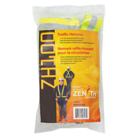 Standard-Duty Safety Harness, High Visibility Lime-Yellow, Silver Reflective Colour, Medium Les Fournitures Industrielles Méga