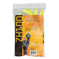 Standard-Duty Safety Harness, High Visibility Lime-Yellow, Silver Reflective Colour, Large Les Fournitures Industrielles Méga