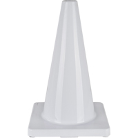 Coloured Traffic Cone, 18", White Les Fournitures Industrielles Méga