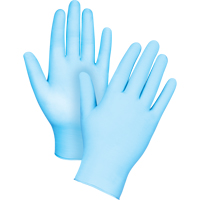 Tactile Medical-Grade Disposable Gloves, Small, Nitrile/Vinyl, 4.5-mil, Powder-Free, Blue, Class 2 Les Fournitures Industrielles Méga