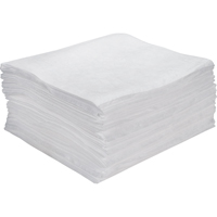 Premium Meltblown Sorbent Pads, Oil Only, 15" x 18", 15 gal. Absorbancy Les Fournitures Industrielles Méga