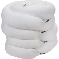Barrage absorbant, Huile seulement, 10' lo x 8" la, Absorption 40 gal., 4 /pqt Les Fournitures Industrielles Méga