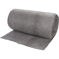 Premium Bonded Sorbent Rolls, Heavyweight, 150' L x 30" W, 50 gal. Absorbancy Les Fournitures Industrielles Méga