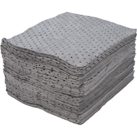 Premium Fine Fibre Sorbent Pads, Universal, 15" x 17", 30 gal. Absorbancy Les Fournitures Industrielles Méga