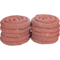 Remblais tubulaires absorbants, Mati&egrave;res dangereuses, Absorption 45 gal., 3" la x 10' lo, Pqt de 10 Les Fournitures Industrielles Méga