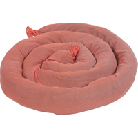 Remblais tubulaires absorbants, Mati&egrave;res dangereuses, Absorption 50 gal., 3" la x 8' lo, Pqt de 15 Les Fournitures Industrielles Méga