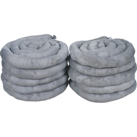 Remblais tubulaires absorbants, Universel, Absorption 40 gal., 3" la x 10' lo, Pqt de 10 Les Fournitures Industrielles Méga