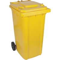 Contenant jaune mobile, Polyur&eacute;thane, 63 gallons/63 gal. US Les Fournitures Industrielles Méga