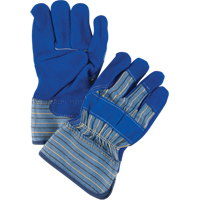 Gants d'ajusteur de premi&egrave;re qualit&eacute; avec coutures en Kevlar, Grand, Paume en Cuir de vache refendu, Doublure en Coton Les Fournitures Industrielles Méga