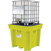 GRV Space-Saver sans drain, Capacit&eacute; de d&eacute;versement 275 gal. US, 57" x 57" x 48" Les Fournitures Industrielles Méga