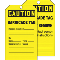 Tags By-The-Roll Safety Tags, Cardstock, 3" W x 6-1/4" H, English Les Fournitures Industrielles Méga