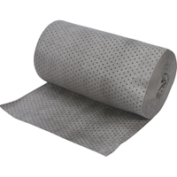 Rouleaux absorbants en fibres fines de calibre industriel, Lourd, 150' lo x 30" la, Absorption 70 gal. Les Fournitures Industrielles Méga