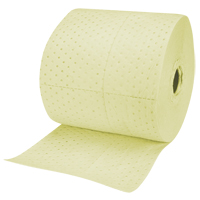 Rouleaux absorbants en fibres fines de calibre industriel, Lourd, 150' lo x 15" la, Absorption 35 gal. Les Fournitures Industrielles Méga