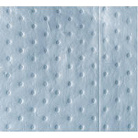 Premium Blue Bonded Sorbent Pads, Oil Only, 15" x 18", 30 gal. Absorbancy Les Fournitures Industrielles Méga