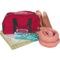 Trousse de lutte contre les d&eacute;versements de premi&egrave;re qualit&eacute; pour v&eacute;hicules, Mati&egrave;res dangereuses, Sac, Absorbance de 10 gal. US Les Fournitures Industrielles Méga